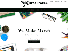 Tablet Screenshot of miyapparel.com